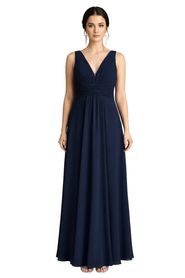 Clara Dark Blue Dress  - Alquiler de vestido para Matrimonio en Bogotá - Click2Dress - Vista 1