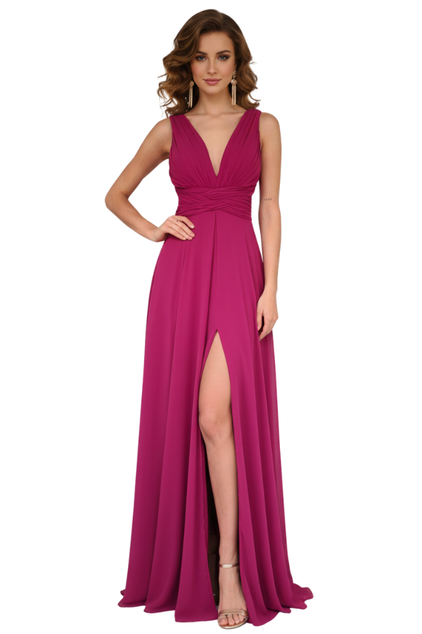 Clara Fucsia Dress - Alquiler de vestido para New Arrivals en Bogotá - Click2Dress - Vista 1