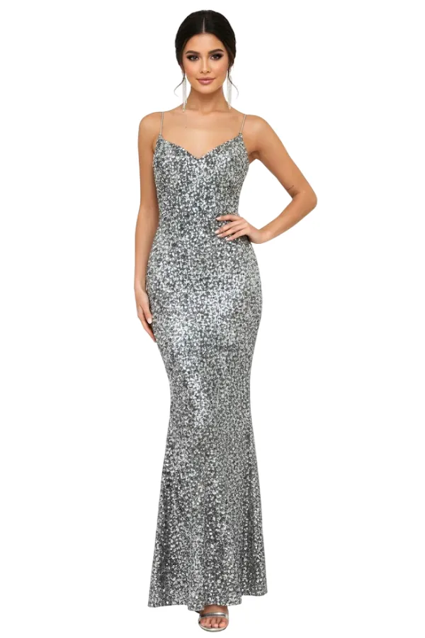 Roxane Plata Dress - Alquiler de vestido para Corbata Negra en Bogotá - Click2Dress - Vista 1