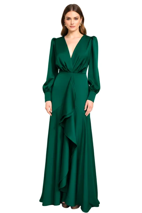 Yemen Green Dress - Alquiler de vestido para Matrimonio en Bogotá - Click2Dress