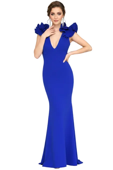Sarina Blue Dress - Alquiler de vestido para Matrimonio en Bogotá - Click2Dress