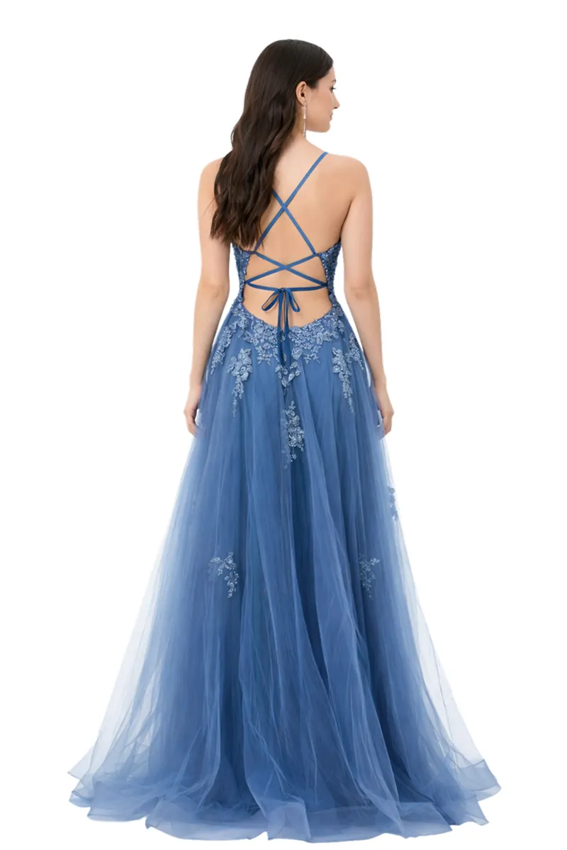 Juana Blue Dress - Alquiler de vestido para Corbata Negra en Bogotá - Click2Dress - Vista 2