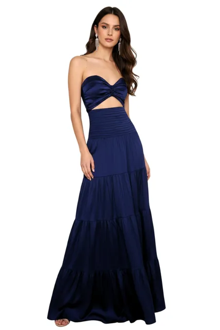 Nur Blue  Skirt - Alquiler de vestido para Matrimonio en Bogotá - Click2Dress