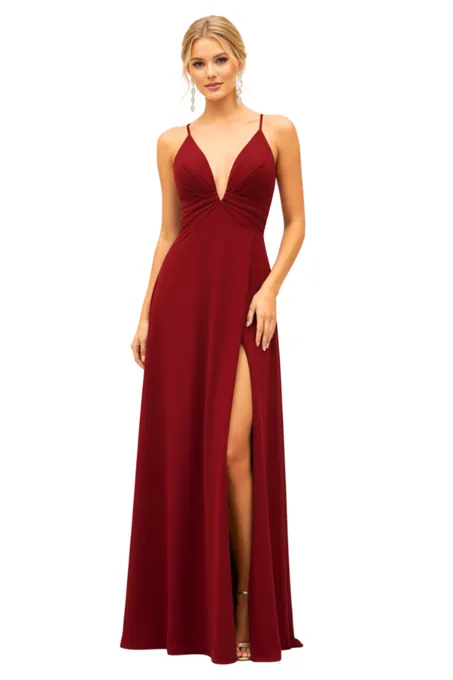 Paloma Cherry Dress  - Alquiler de vestido para Matrimonio en Bogotá - Click2Dress