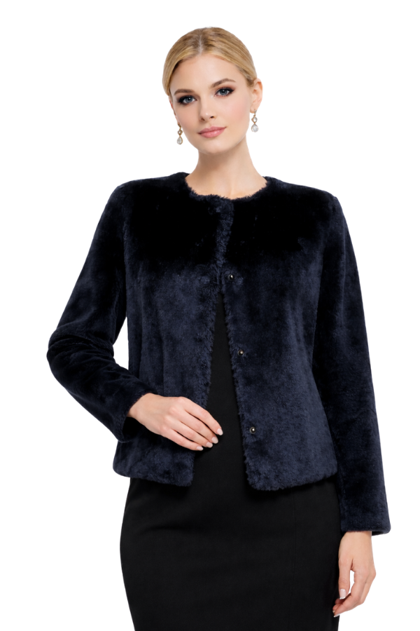 Abrigo en piel - Alquiler de vestido para eventos en Bogotá - Click2Dress - Vista 1