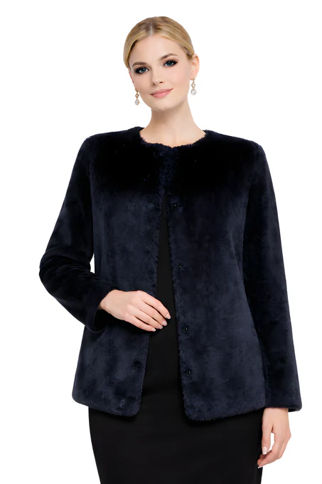 Abrigo negro largo  - Alquiler de vestido para Complementos en Bogotá - Click2Dress