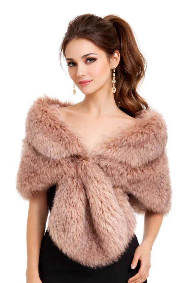 Piel palo de rosa  Anastasia - Alquiler de vestido para Estolas en Bogotá - Click2Dress - Vista 2