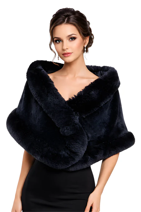Capa Negra ref cobo - Alquiler de vestido para Complementos en Bogotá - Click2Dress