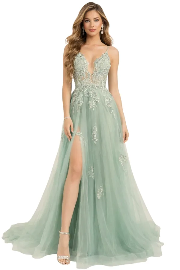 Juana Mint Dress - Alquiler de vestido para Fiesta Quince en Bogotá - Click2Dress - Vista 1