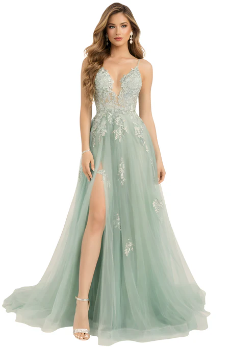 Juana Mint Dress - Alquiler de vestido para Ocasión en Bogotá - Click2Dress