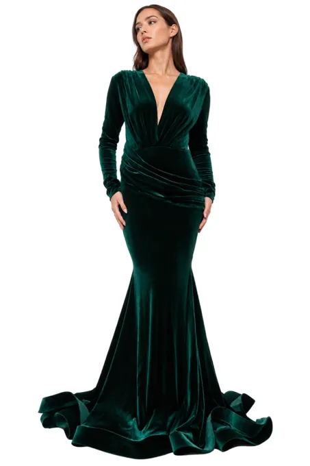 Lugano Green Dress - Alquiler de vestido para Matrimonio en Bogotá - Click2Dress