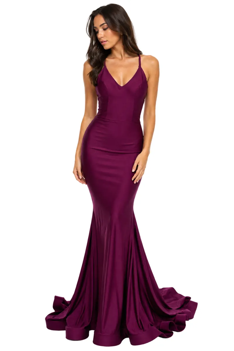 Tribeca burgundy dress