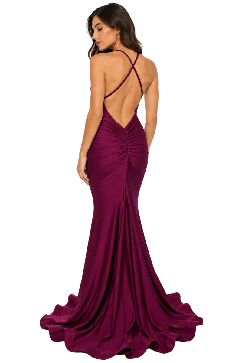 Tribeca burgundy dress - Alquiler de vestido para Grado en Bogotá - Click2Dress - Vista 2
