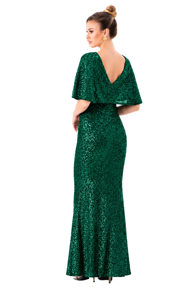 Teruel Green Dress - Alquiler de vestido para Noche en Bogotá - Click2Dress - Vista 2