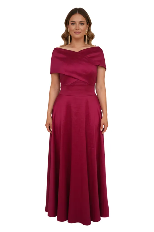 Matilde wine Skirt - Alquiler de vestido para Corbata Negra en Bogotá - Click2Dress - Vista 1