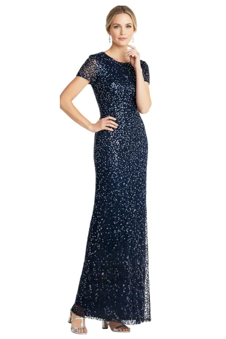 Scoop Back Sequin Dress - Alquiler de vestido para Matrimonio en Bogotá - Click2Dress